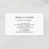 Tuinontwerper Waterverf groen Visitekaartje (Achterkant)