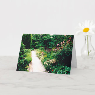 Tuinpad 5" x 7" gevouwen Wenskaart Kaart