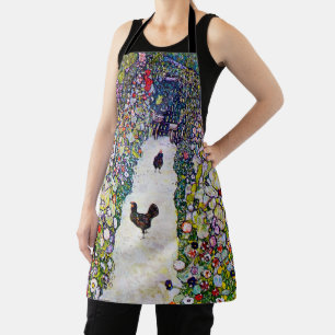 Tuinpad met kippen, Gustav Klimt Schort