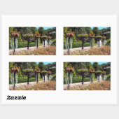 Tuinpad Rechthoekige Sticker (Vel)