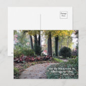 Tuinpad Religieus script Briefkaart (Voorkant / Achterkant)