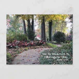 Tuinpad Religieus script Briefkaart