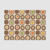 Tuinpadpatroon in mid-century modern stijl tissuepapier (Voorkant)