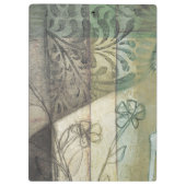 Tuinpaneel met bladeren, bloemen en gras klembord (Achterkant)