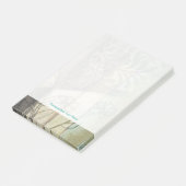 Tuinpaneel met bladeren, bloemen en gras post-it® notes (Schuin)