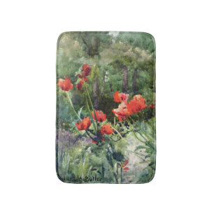 Tuinpapaver (door Mildred Anne Butler) Badmat