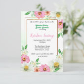 Tuinpartij Bridal Shower-uitnodiging Kaart (Staand voorkant)