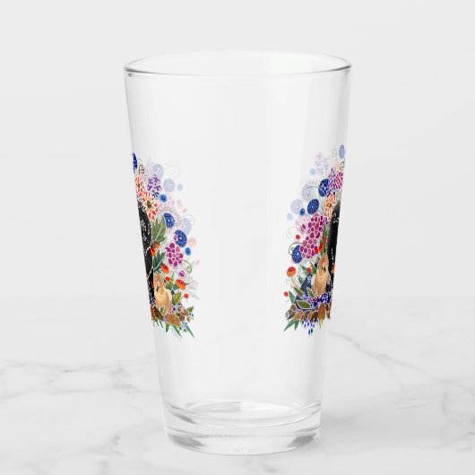 TUINPARTIJ Chow 16 oz glas-ontwerp voor & achter Glas (Rechts)