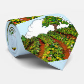 tuinprint stropdas (Opgerold)