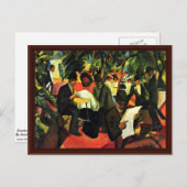 Tuinrestaurant Macke August Briefkaart (Voorkant / Achterkant)