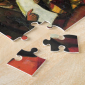 Tuinrestaurant van August Macke,  kunst Legpuzzel (Zijkant)