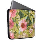 Tuinroze beschermers groen laat oorspronkelijke ku laptop sleeve (Voorkant Rechts)