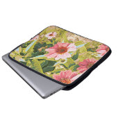 Tuinroze beschermers groen laat oorspronkelijke ku laptop sleeve (Voorkant onderkant)