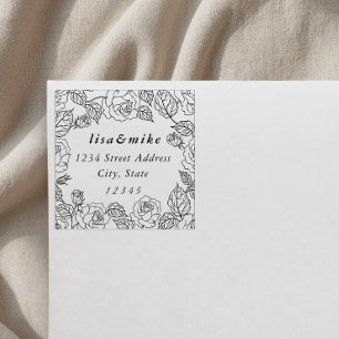 Tuinrozen Koppel Namen Huwelijk Retouradres Rubberstempel
