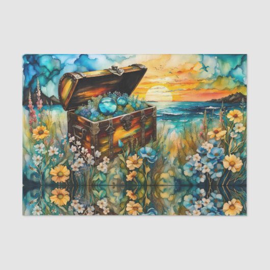 Tuinschatkist Tissuepapier (Voorkant)