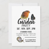 Tuinschepingen, Rustic Garden Party Kaart (Voorkant)