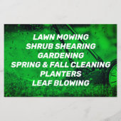 Tuinservice groene tint flyer (Achterkant)