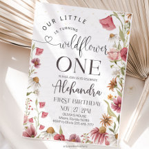 Tuinthema verjaardagsfeest met wilde bloemen
