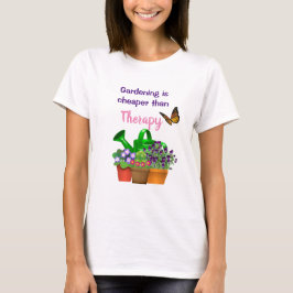 Tuintherapie met Planten in potten Tuin T-shirt