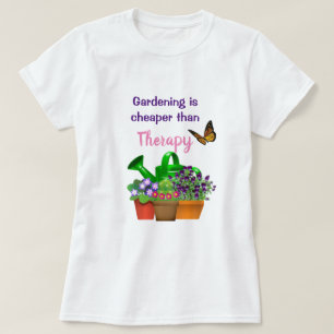 Tuintherapie met potplanten Tuin T-shirt
