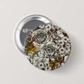 Tuintuin 2 ronde button 5,7 cm (Voorkant /achterkant)