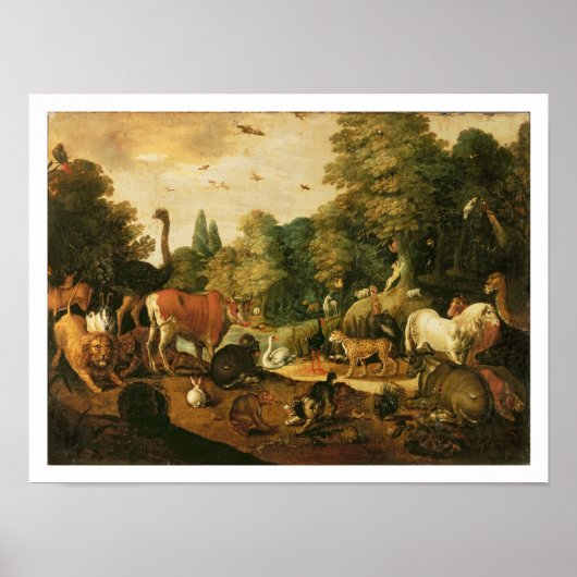 Tuintuin van Eden (olie op doek) Poster (Voorkant)