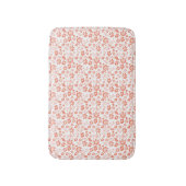 Tuintuin voor koraalpeach Tropische bloemen Badmat (Voorkant Verticaal)