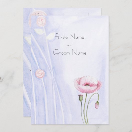 Tuinuitnodiging Kaart (Voorkant / Achterkant)