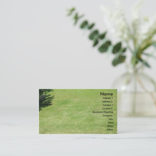 TuinVisitekaartje Visitekaartje (Staand voorkant)