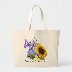 Tuinvlieg - zonnebloempitten grote tote bag