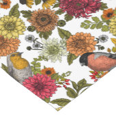 Tuinvogels en bloemen 1 korte tafelloper (Hoek)