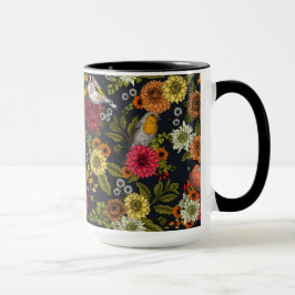 Tuinvogels en bloemen 2 mok