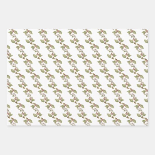 Tuinvogels in bijkantoren en coördinatoren inpakpapier vel (Voorkant 3)