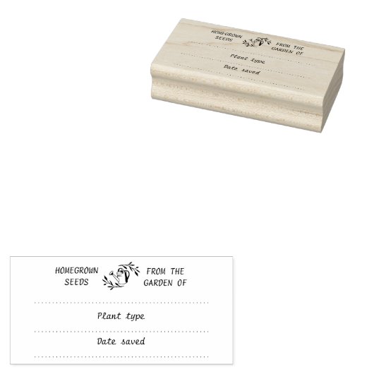 Tuinzegenpakket Rubber Stamp Rubberstempel (Gestempeld)