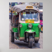 Tuk tuk en Bangkok, Thaïlande Poster (Devant)