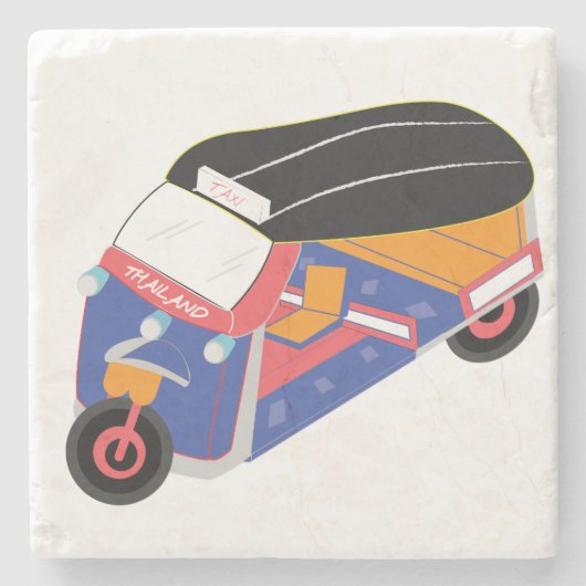 Tuk Tuk onderzetter motor driewieler (Voorkant)