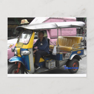 Tuk-tuk Taxi in Bangkok - Unieke Taxi Briefkaart