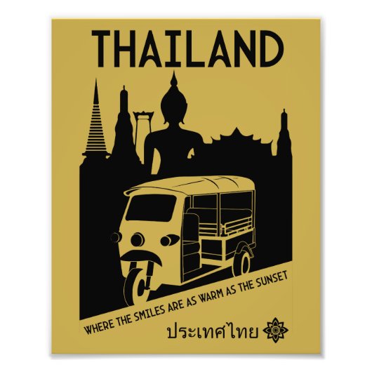 Tuk Tuk Thailand Foto Afdruk (Voorkant)