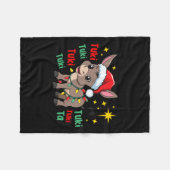 Tuki Tuki Donkey is het seizoen Mexicaans Spaans Fleece Deken (Voorkant (Horizontaal))