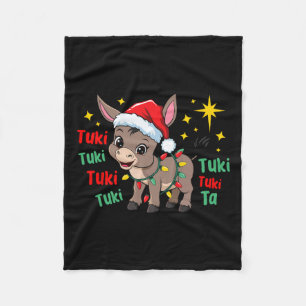 Tuki Tuki Donkey is het seizoen Mexicaans Spaans Fleece Deken