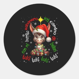 Tuki Tuki Mi Burrito Sabanero Mexicaans Mexico Xma Ronde Sticker