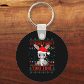 Tuki Tuki Santa Hat Spanish Mexican Christmas Swea Sleutelhanger (Voorkant)