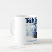 TukTuk Blue Print Koffiemok (Voorkant links)
