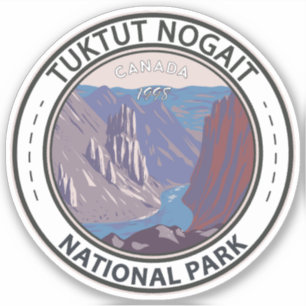 Tuktut Nogait National Park Canada Travel  Sticker