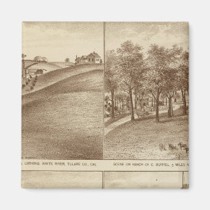 Tulare Co ranches, kantoren Magneet