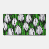 Tulières blanches avec feuilles verts (Recto)