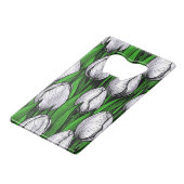 Tulières blanches avec feuilles verts (Devant Angle)