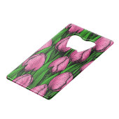 Tulières roses avec feuilles verts (Dos Angle)