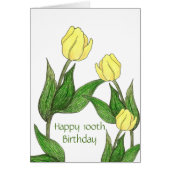 tulip 100e carte d'anniversaire (Devant)