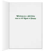 tulip 100e carte d'anniversaire (Intérieur (Droit))